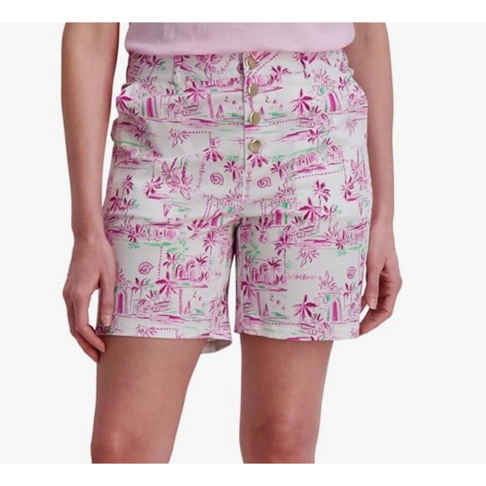 Stella Parker Palm Shorts Size 14 New With Tags
